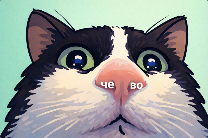 Смешной котик